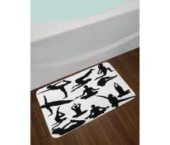 Yoga Postures Body Bath Mat