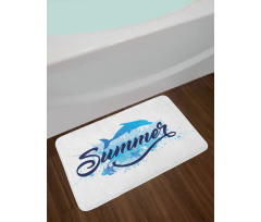 Vibrant Colored Fish Bath Mat