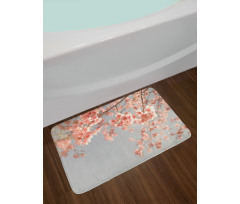 Scenery Sakura Trees Bath Mat