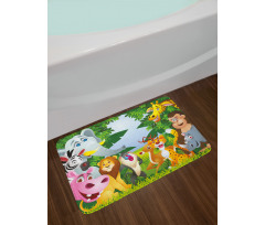 Safari Jungle Funny Bath Mat