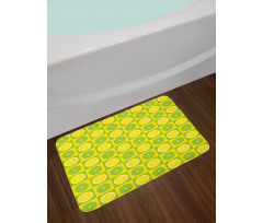 Lemon Lime Pop Art Bath Mat