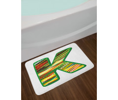 K Green Childish Fun Bath Mat