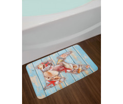 Letter K Invertebrates Bath Mat