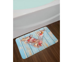 Nautical ABC Theme V Bath Mat