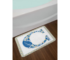 Portuguese Culture Art Bath Mat