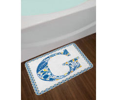 Tile Designed Letter G Bath Mat