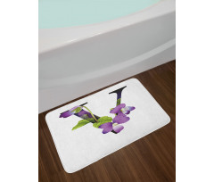 Viola Sororia Flower Bath Mat