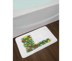 Pine Tree Majuscule L Bath Mat