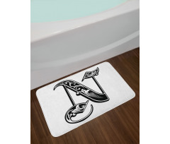 Gothic Victorian Style Bath Mat