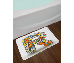 Language of the Game Bath Mat