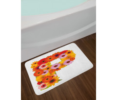 Arrangement with Sign Bath Mat