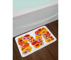 Flower Alphabet Daisy Bath Mat