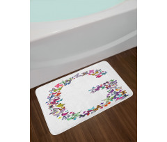 Exotic Butterflies Bath Mat