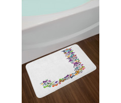 Alphabet Tropic Nature Bath Mat