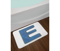 Denim Blue Jeans E Bath Mat