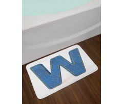 Symmetrical Sign W Bath Mat