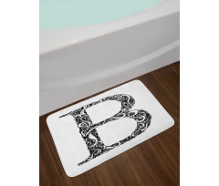 Abstract Swirls Design Bath Mat