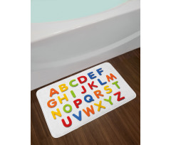 Multicolor Education Bath Mat