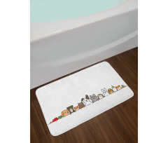 Domestic Pets Funny Bath Mat