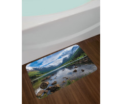 River Open Sky Norway Bath Mat