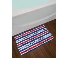 Tropical Hibiscus Beach Bath Mat