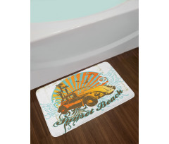 Summer Season Design Car Bath Mat