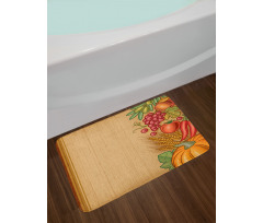 Retro Seasonal Frame Bath Mat