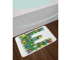 Capitalized E Big Star Bath Mat