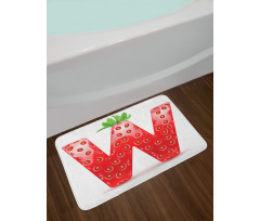Capital W Strawberry Bath Mat