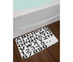 Grunge Scratched Look Bath Mat