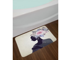 Lady Flower Feminine Bath Mat