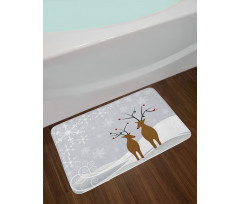 Reindeers Noel Bath Mat