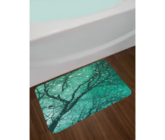 Stars Bare Branches Bath Mat