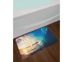 Sunrise on Waves Sports Bath Mat