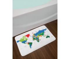 Colorful Political Bath Mat