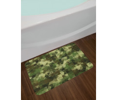 Abstract Camo Pattern Bath Mat