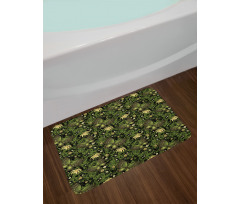 Spring Butterflies Ornate Bath Mat