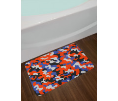 Abstract Paint Splashes Bath Mat