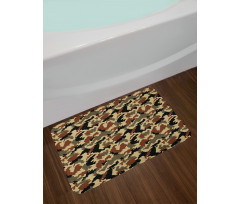 Pixel Art Abstract Bath Mat