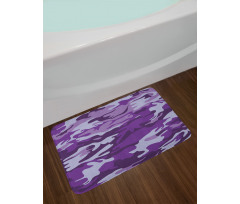 Purple Toned Waves Bath Mat