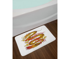 Fiery Character Bath Mat