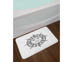 Ornamental Design Bath Mat