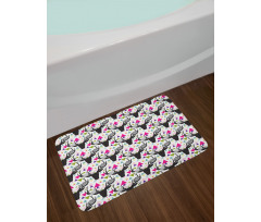 Animal Head with Antlers Bath Mat