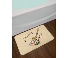 Abstract Funk Instrument Bath Mat