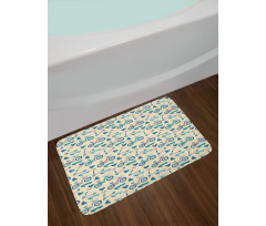 Wheeled Activity Design Bath Mat