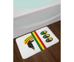 Minimalist Rastaman Bath Mat