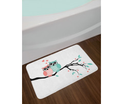 Owl Couple Bath Mat