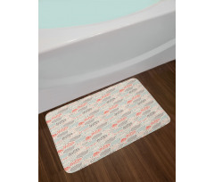 Ornate Clouds Downpour Bath Mat