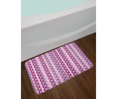 Stripes Retro Style Bath Mat