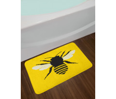 Honeybee Silhouette Bath Mat